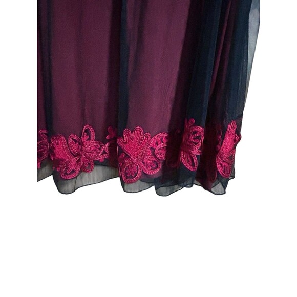 Y2K Party Dress Red Mesh Black Papillon Los Angeles Sz Med Whimsical Fairy - Picture 4 of 6